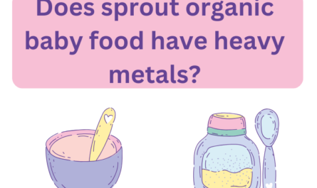 Does sprout organic baby food have heavy metals?