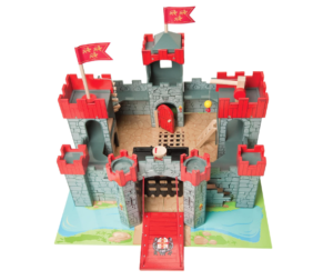 Kids Wooden Knights Castle Playset