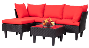 FDW Patio Furniture Sets 5 Pieces Outdoor
